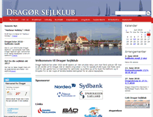 Tablet Screenshot of dragoer-sejlklub.dk